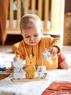 Premier âge Boutieque -Premier âge Boutieque animaux a empiler jungle en bois fsc 1