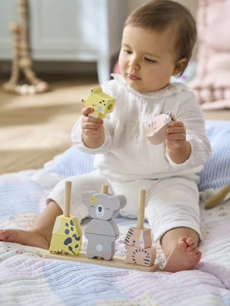 Animaux à Empiler KOALA En Bois FSC® Rose - Vertbaudet 4 Animaux à Empiler KOALA En Bois FSC® Rose - Vertbaudet – Image 2