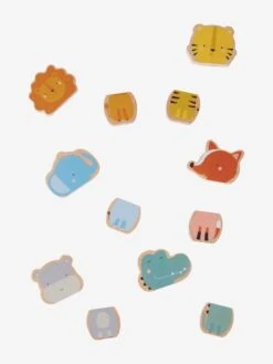 Animaux Magnétiques à Assembler En Bois FSC® Multicolore - Vertbaudet -Premier âge Boutieque animaux magnetiques a assembler en bois fsc 3