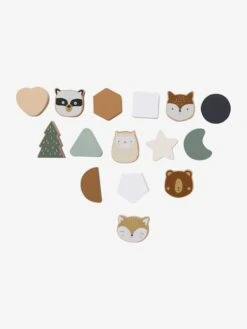 Boîte Des Animaux à Encastrer GREEN FOREST En Bois FSC® Multicolore - Vertbaudet -Premier âge Boutieque boite des animaux a encastrer green forest en bois fsc 4