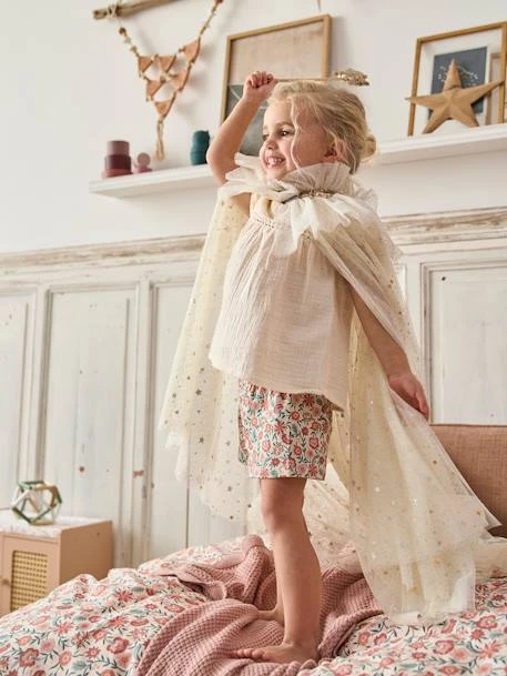 Cape à Paillettes + Baguette Blanc - Vertbaudet 4 Cape à Paillettes + Baguette Blanc - Vertbaudet – Image 2