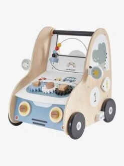 Chariot De Marche Avec Freins EN VOITURE SIMON En Bois FSC® Multicolore - Vertbaudet -Premier âge Boutieque chariot de marche avec freins en voiture simon en bois fsc 1