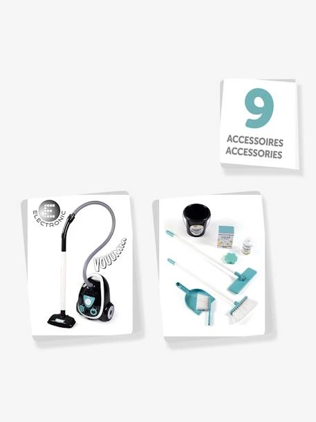 Chariot De Ménage Avec Aspirateur - SMOBY Bleu - Smoby 5 Chariot De Ménage Avec Aspirateur - SMOBY Bleu - Smoby – Image 3