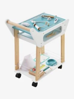 Chariot De Vétérinaire En Bois FSC® Blanc - Vertbaudet -Premier âge Boutieque chariot de veterinaire en bois fsc 4