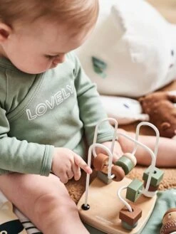 Coffret 3 Jeux D'éveil GREEN FOREST En Bois FSC® Multicolore - Vertbaudet -Premier âge Boutieque coffret 3 jeux deveil green forest en bois fsc 3