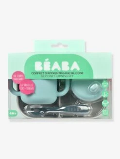 Coffret D’apprentissage 3 Pièces BEABA En Silicone Rose - Beaba -Premier âge Boutieque coffret dapprentissage 3 pieces beaba en silicone 5