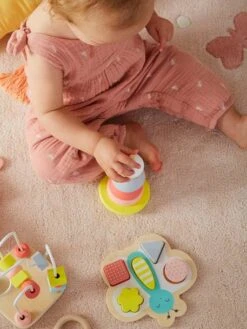 Coffret De 3 Jeux D'éveil En Bois FSC® Multicolore - Vertbaudet -Premier âge Boutieque coffret de 3 jeux deveil en bois fsc 2