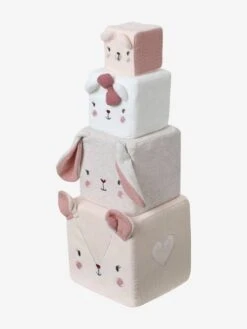 Cubes En Tissu GRENIER Beige - Vertbaudet 10 Cubes En Tissu GRENIER Beige - Vertbaudet -Premier âge Boutieque cubes en tissu grenier 2