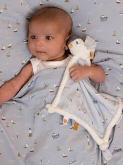 Doudou Carré Mouette - Sailors Bay - LITTLE DUTCH Bleu Grisé - Little Dutch 8 Doudou Carré Mouette - Sailors Bay - LITTLE DUTCH Bleu Grisé - Little Dutch -Premier âge Boutieque doudou carre mouette sailors bay little dutch 2