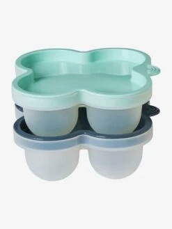 Les 2 Pots De Conservation En Silicone Vert/bleu - Vertbaudet -Premier âge Boutieque les 2 pots de conservation en silicone 4