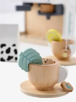 Machine à Café Et à Thé En Bois FSC® Multicolore - Vertbaudet -Premier âge Boutieque machine a cafe et a the en bois fsc 3