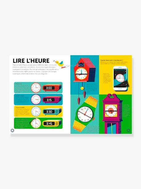 Mon Livre Animé Pour Lire L'heure - TOURBILLON Blanc - Hachette 5 Mon Livre Animé Pour Lire L'heure - TOURBILLON Blanc - Hachette – Image 3