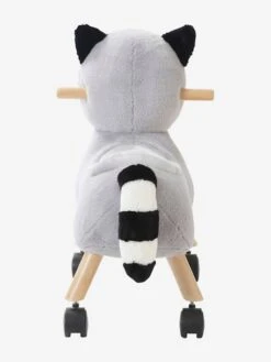 Raton Laveur Masqué à Roulettes En Peluche Et Bois FSC® Multicolore - Vertbaudet -Premier âge Boutieque raton laveur masque a roulettes en peluche et bois fsc 3