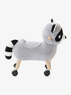 Raton Laveur Masqué à Roulettes En Peluche Et Bois FSC® Multicolore - Vertbaudet -Premier âge Boutieque raton laveur masque a roulettes en peluche et bois fsc 4