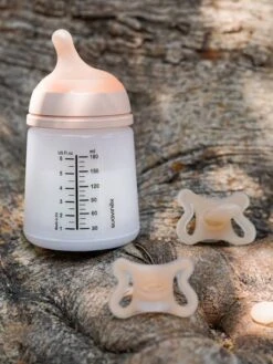 Set Biberon Zero.Zero + Sucette SUAVINEX Rose Nude - Suavinex -Premier âge Boutieque set biberon zero.zero sucette suavinex 5