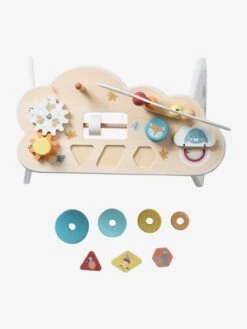 Table Basse D'activités Nuage Les Amis De La Forêt En Bois FSC® Blanc - Vertbaudet -Premier âge Boutieque table basse dactivites nuage les amis de la foret en bois fsc 3