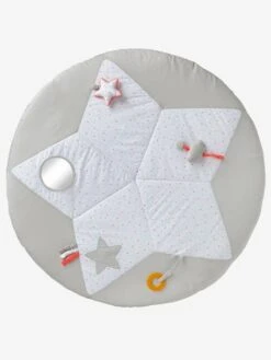 Tapis D'éveil Pluie D'étoiles Blanc Imprimé - Vertbaudet -Premier âge Boutieque tapis deveil pluie detoiles 3