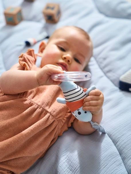 Tapis D'éveil Souple Sans Arche LEON SUR LE PONTON Bleu - Vertbaudet 4 Tapis D'éveil Souple Sans Arche LEON SUR LE PONTON Bleu - Vertbaudet – Image 2