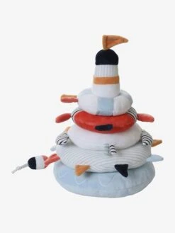 Tour à Empiler En Tissu LEON SUR LE PONTON Multicolore - Vertbaudet 10 Tour à Empiler En Tissu LEON SUR LE PONTON Multicolore - Vertbaudet -Premier âge Boutieque tour a empiler en tissu leon sur le ponton 2