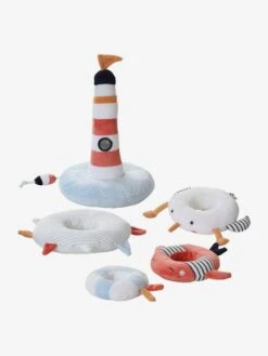 Tour à Empiler En Tissu LEON SUR LE PONTON Multicolore - Vertbaudet 11 Tour à Empiler En Tissu LEON SUR LE PONTON Multicolore - Vertbaudet -Premier âge Boutieque tour a empiler en tissu leon sur le ponton 3