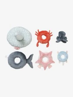 Tour à Empiler En Tissu SOUS L'OCÉAN Gris - Vertbaudet -Premier âge Boutieque tour a empiler en tissu sous locean 3